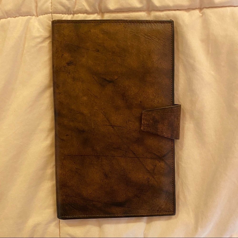 Vintage Rolf’s brown leather passport wallet
